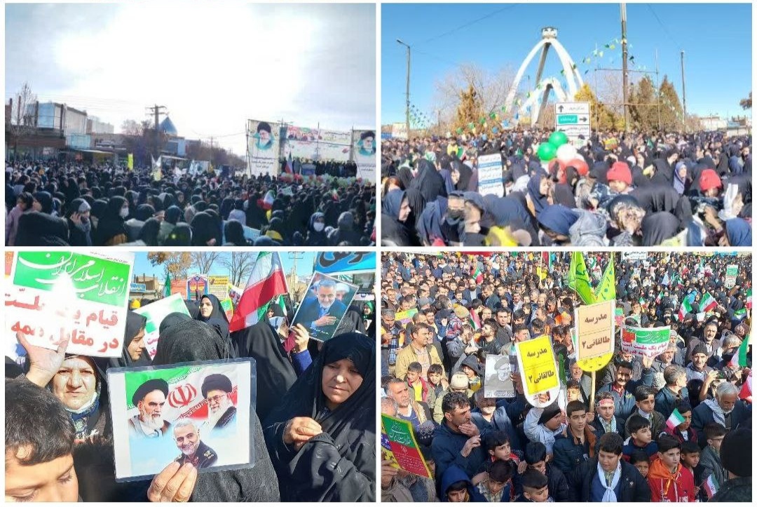 حضور مردم نورآباد در راهپیمایی ۲۲ بهمن ۱۴۰۲