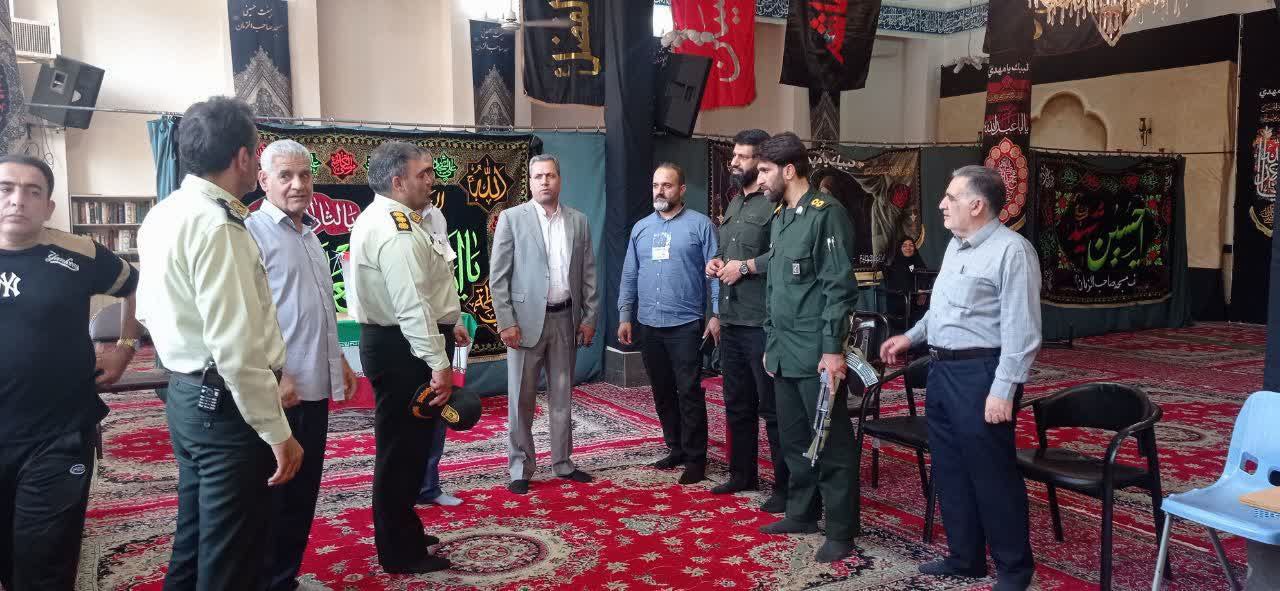 بازدید و نظارت میدانی دادستان نظامی لرستان از شعب اخذ رأی