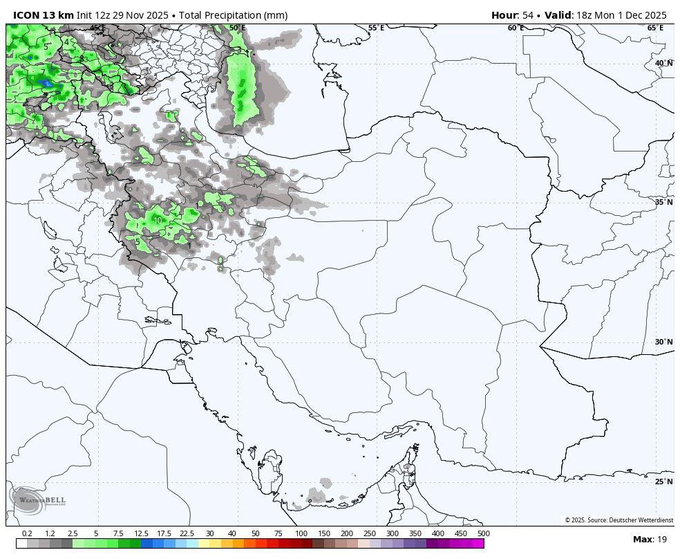 ورود موج بارشی به جو شهرستان از روز دوشنبه