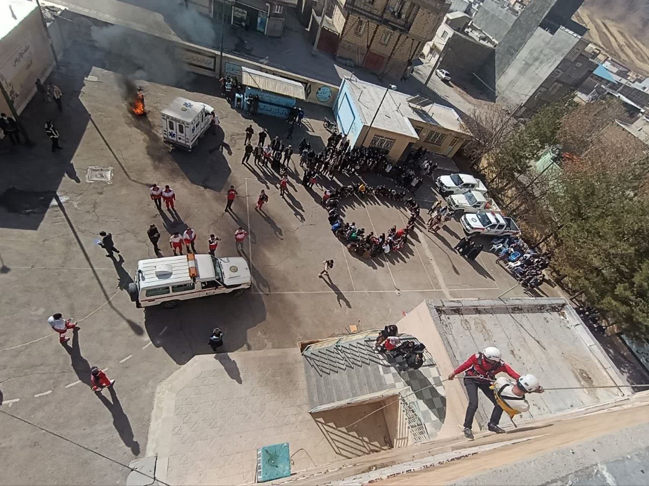 مانور سراسری زلزله و ایمنی در دلفان اجرا شد