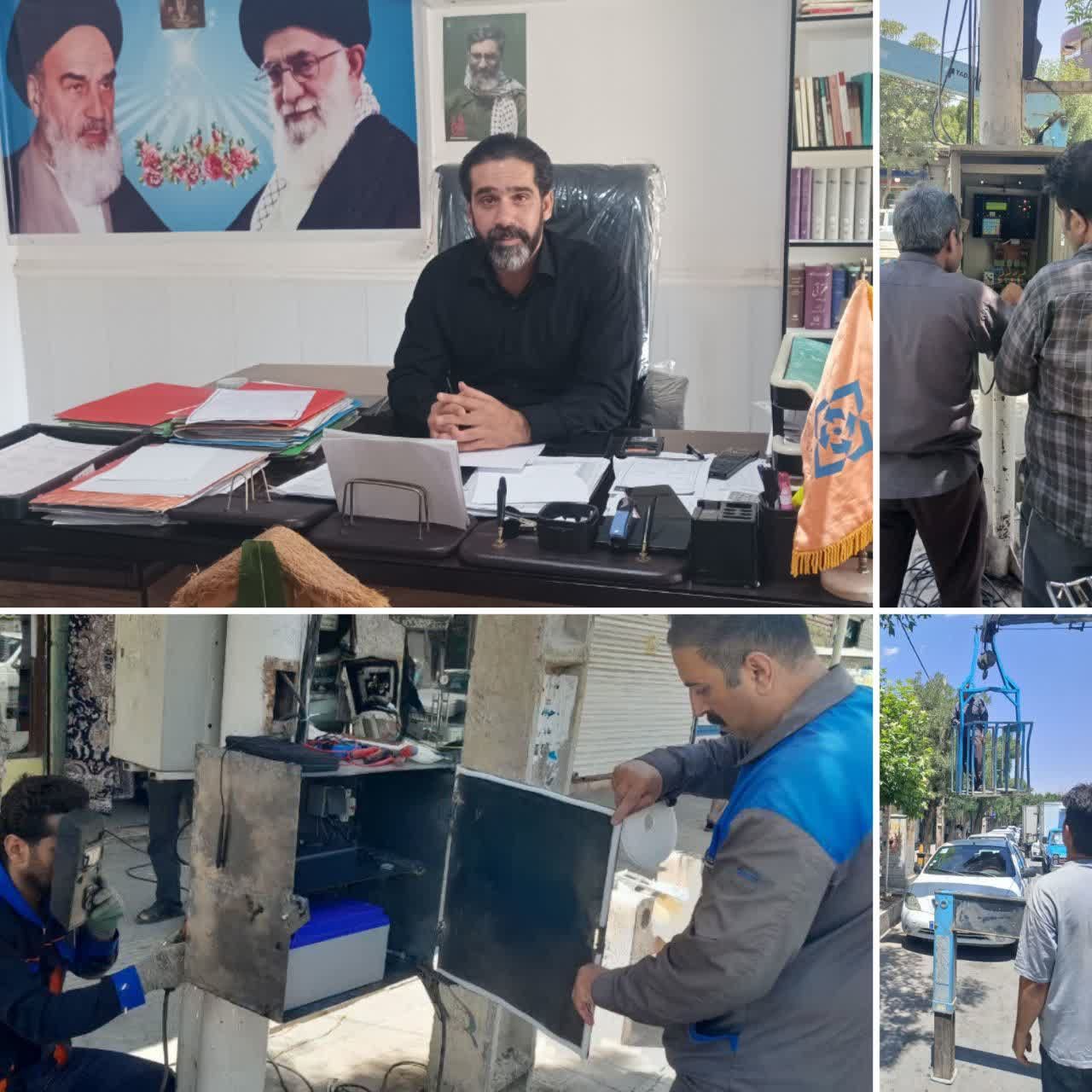 رفع گره‌های ترافیکی چهارراه شهید مطهری در زمان قطعی برق